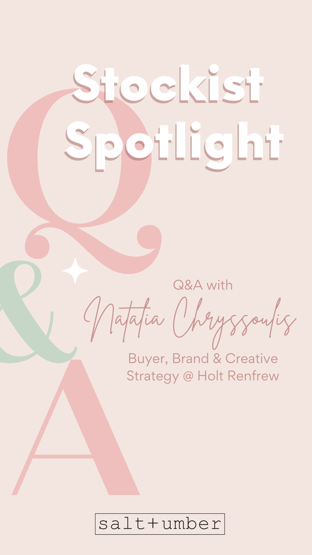 Stockist Spotlight: Interview with Natalia of H Project