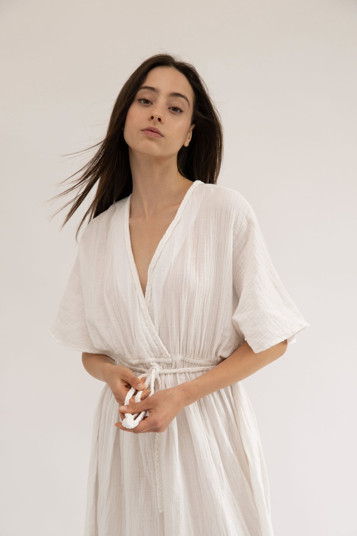 CHLOE - WHITE BRAIDED DRESS
