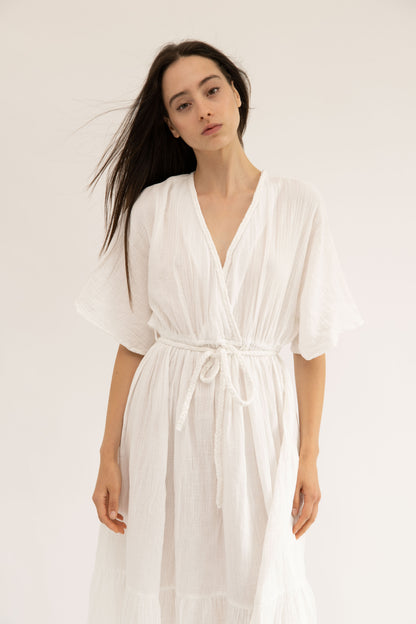 CHLOE - WHITE BRAIDED DRESS