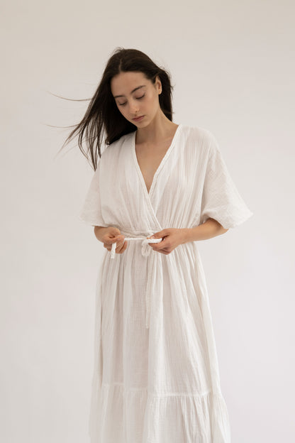 CHLOE - WHITE BRAIDED DRESS