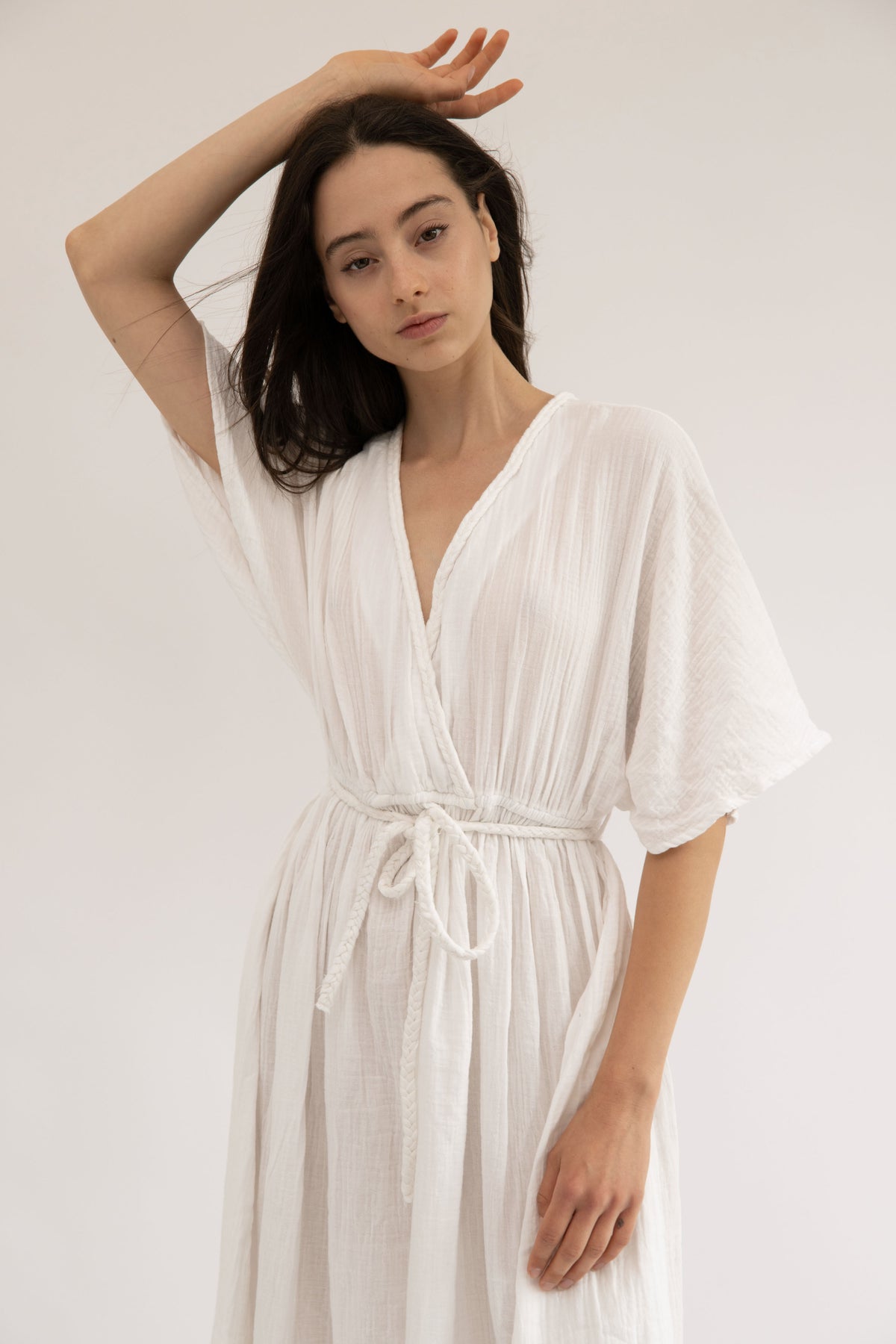 CHLOE - WHITE BRAIDED DRESS