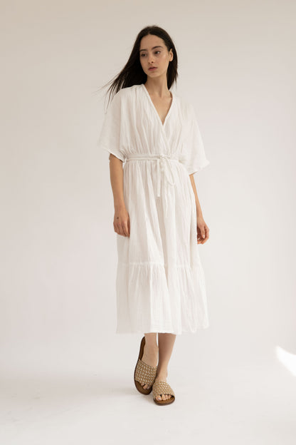 CHLOE - WHITE BRAIDED DRESS