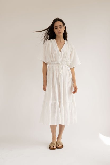 CHLOE - WHITE BRAIDED DRESS