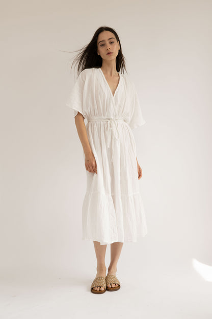 CHLOE - WHITE BRAIDED DRESS