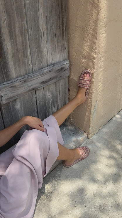 SUNNY- GOLDEN HOUR vegan rope slide sandal